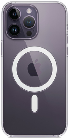 Чехол MagSafe прозрачный на iPhone 15