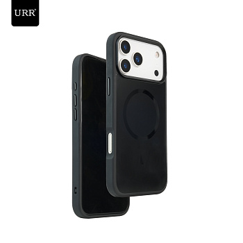 Чехол Matte Glass Case URR Black MagSafe на iPhone 17 Pro Max